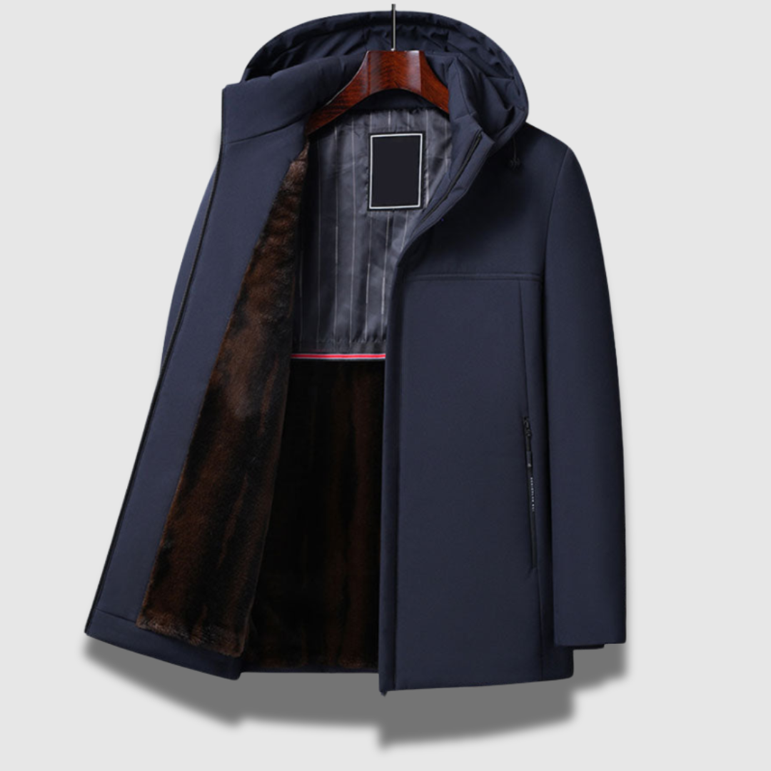 Men’s Hooded Fleece Jacket – Windproof, Warm & Everyday Ready