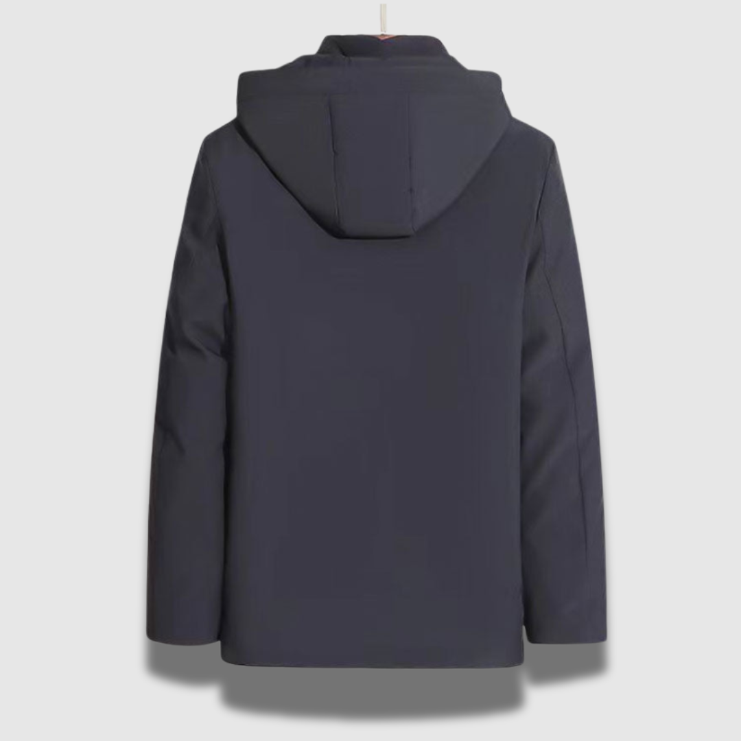 Men’s Hooded Fleece Jacket – Windproof, Warm & Everyday Ready