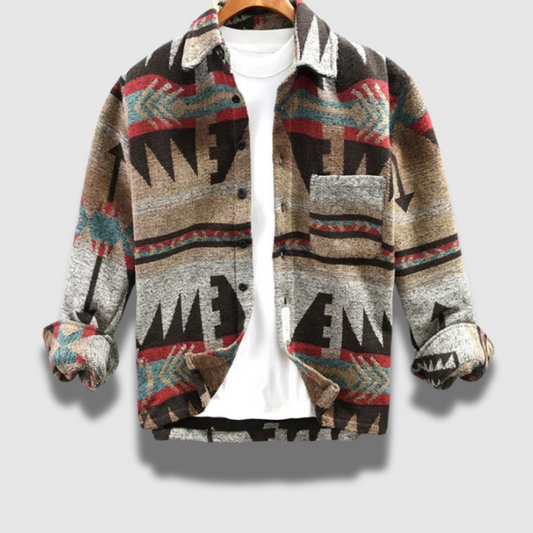 Men’s Casual Button-Up Jacket – Midweight, Structured & Autumn-Winter Ready