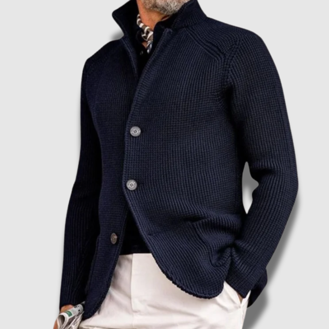Men’s Classic Knit Cardigan – Soft Button-Up Sweater for All-Day Comfort