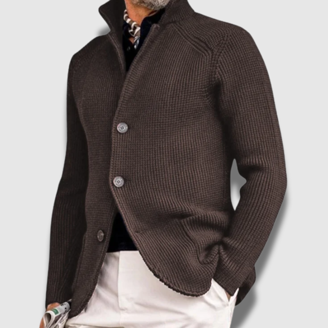 Men’s Classic Knit Cardigan – Soft Button-Up Sweater for All-Day Comfort