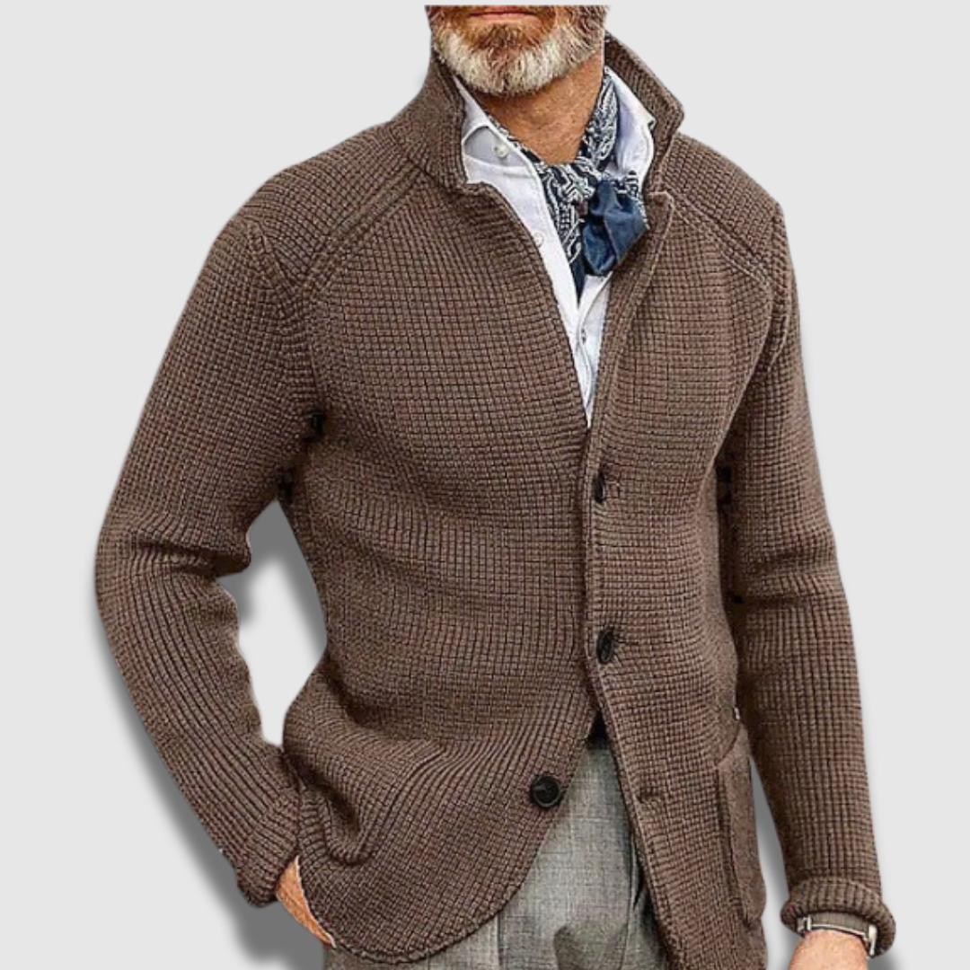 Men’s Classic Knit Cardigan – Soft Button-Up Sweater for All-Day Comfort