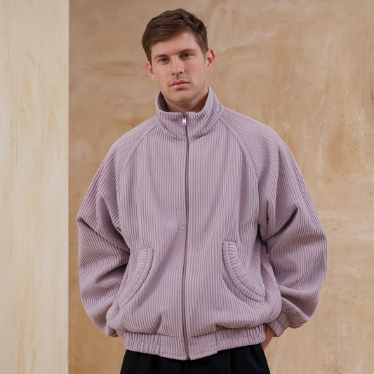 Men’s Corduroy Jacket – Textured Outerwear with Warm Lining