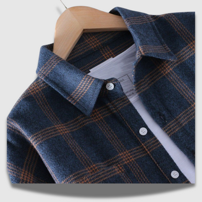 Men’s Cotton Long-Sleeve Shirt – Tailored Fit & All-Day Ease