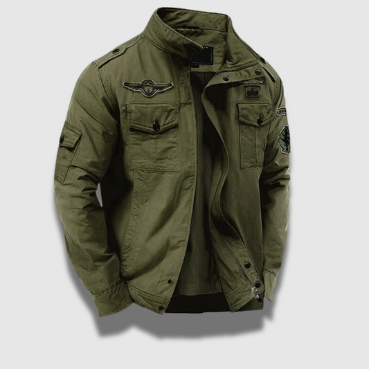 Men’s Cotton Utility Blazer – Shoulder Detail & Smart Casual Fit