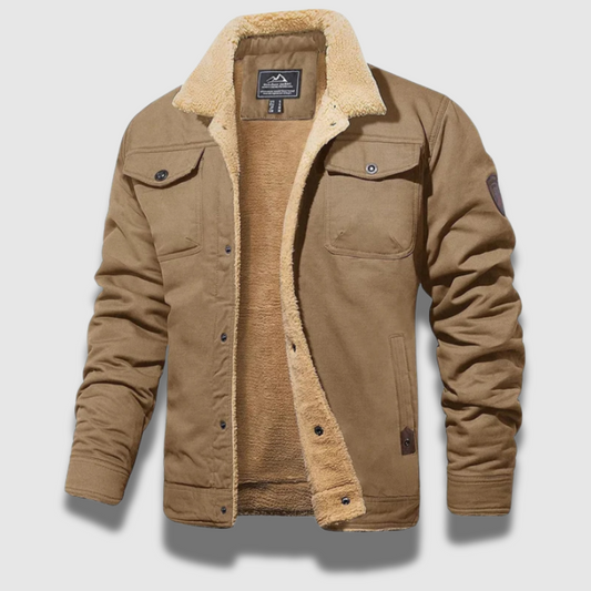 Men’s Fleece Bomber Jacket with Hood – Warm, Stylish & All-Season