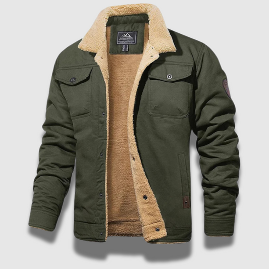 Men’s Fleece Bomber Jacket with Hood – Warm, Stylish & All-Season