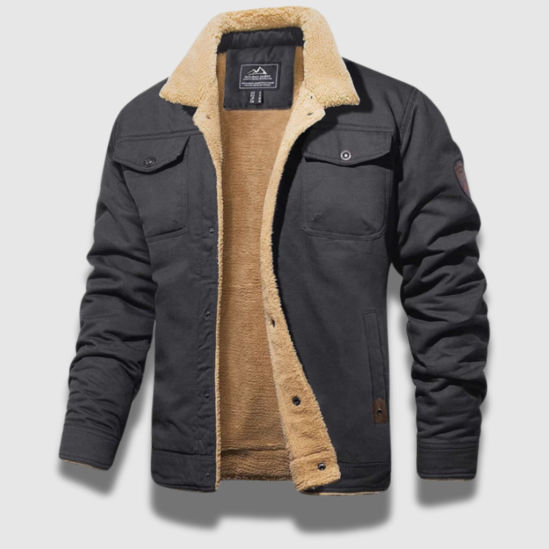 Men’s Fleece Bomber Jacket with Hood – Warm, Stylish & All-Season