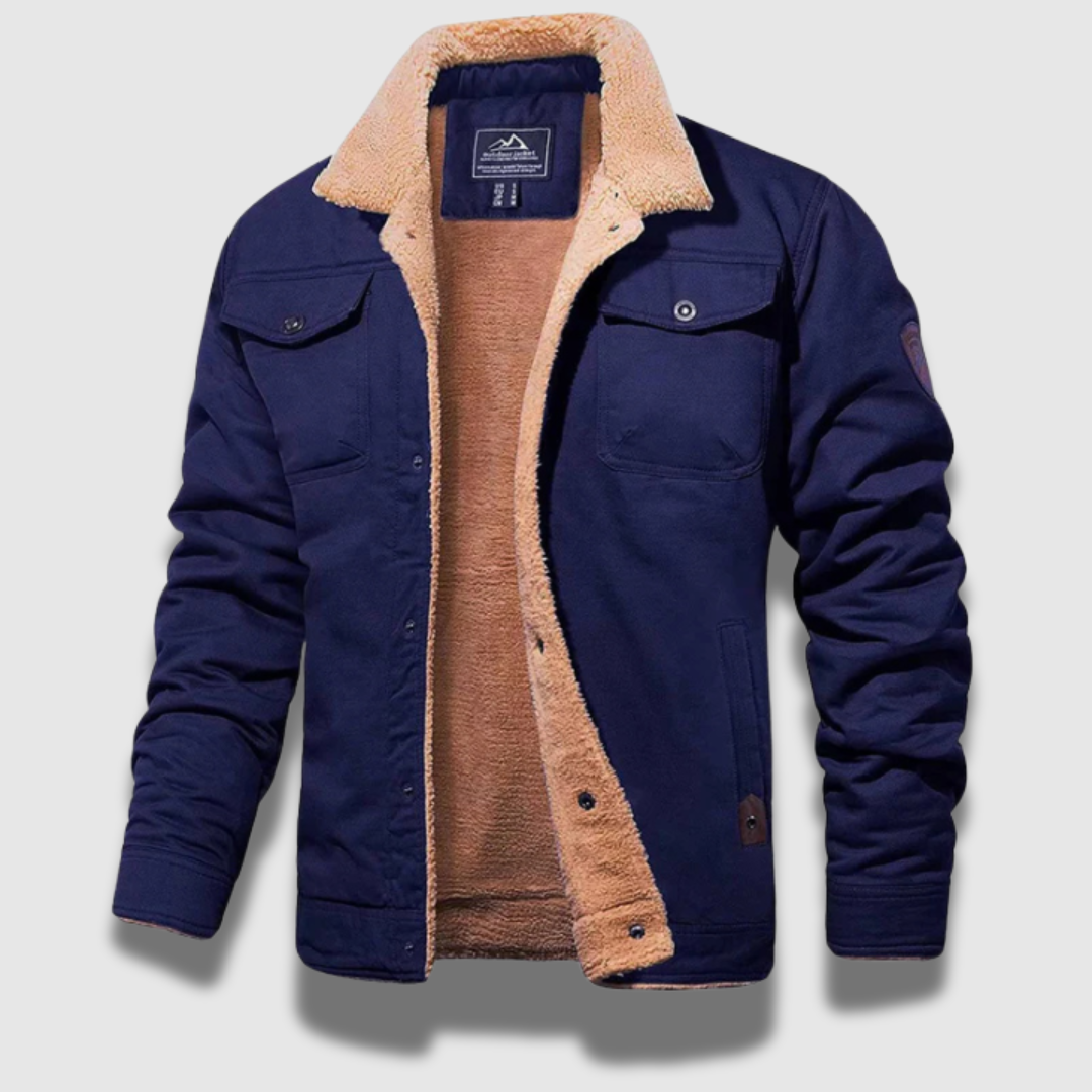 Men’s Fleece Bomber Jacket with Hood – Warm, Stylish & All-Season