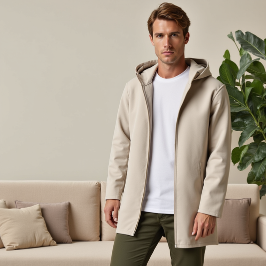 Men’s Lightweight Hooded Zip Jacket – Durable, Breathable & Urban-Ready