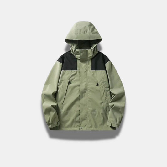 Men’s Lightweight Waterproof Jacket – Windproof, Hooded & Travel-Ready