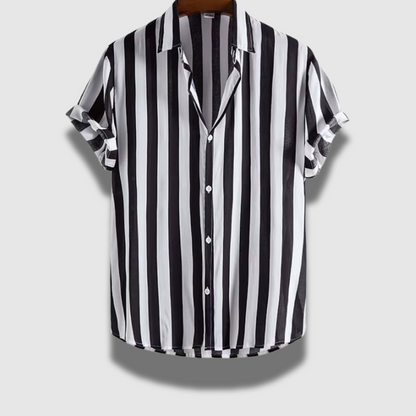 Men’s Striped Short Sleeve Shirt – Breezy, Classic & Summer-Ready