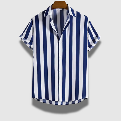 Men’s Striped Short Sleeve Shirt – Breezy, Classic & Summer-Ready