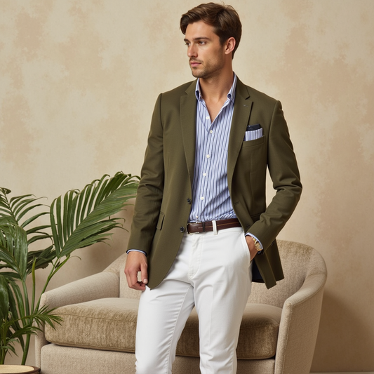 Men’s Tailored Blazer – Sharp, Breathable & Office-Ready