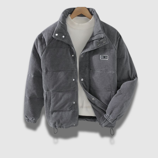 Men’s Velvet Button-Up Jacket – Soft, Refined & Timeless